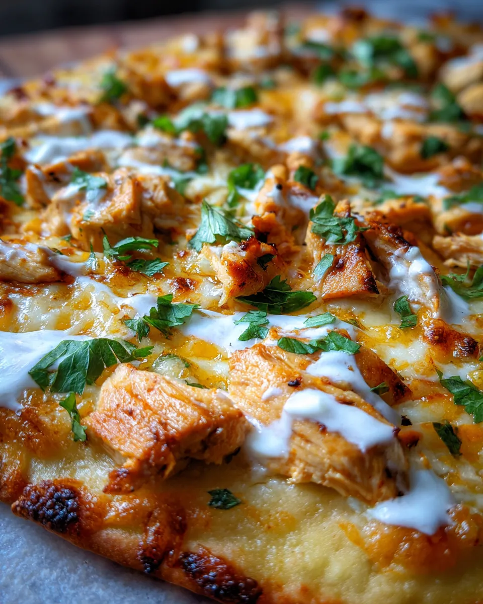 Buffalo Chicken Flatbread Pizza Recipe