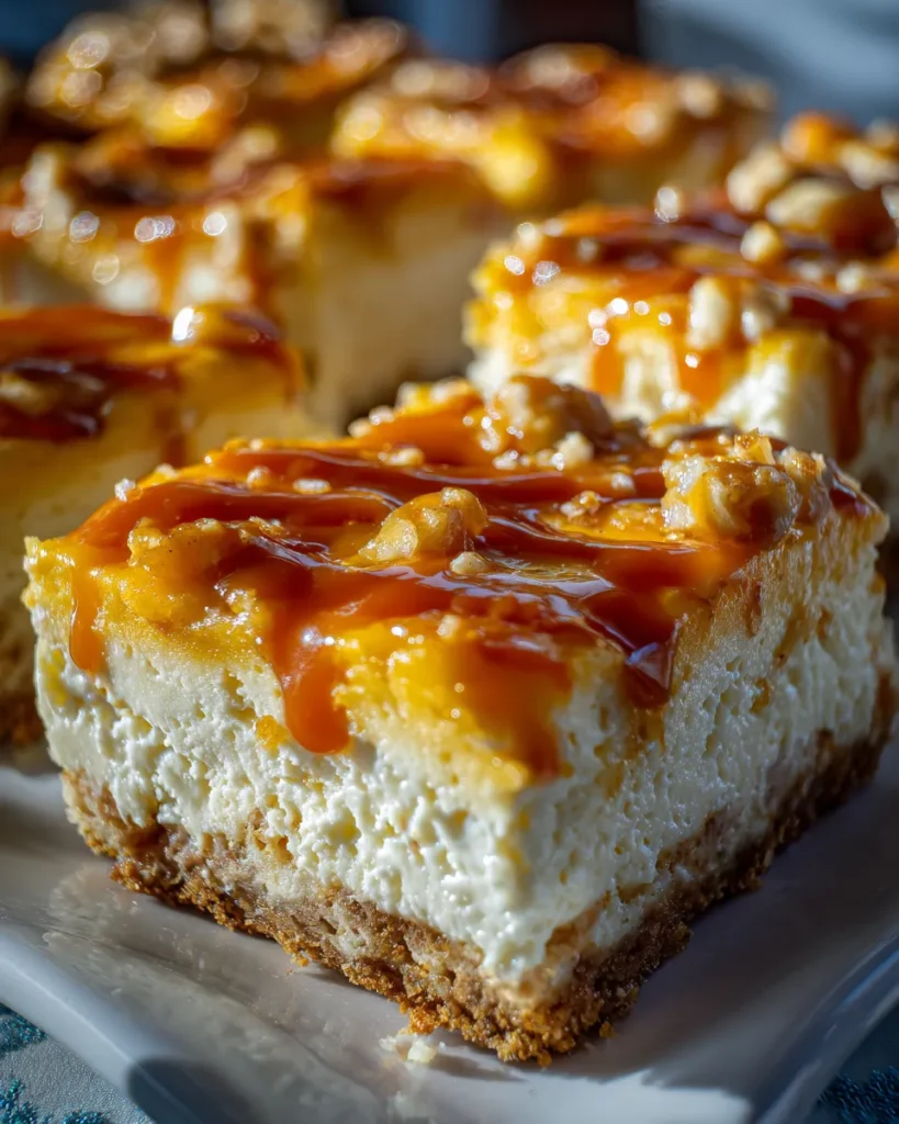 Caramel Apple Cheesecake Bars