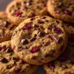 Cherry Chocolate Chip Cookies with Mocha Chips