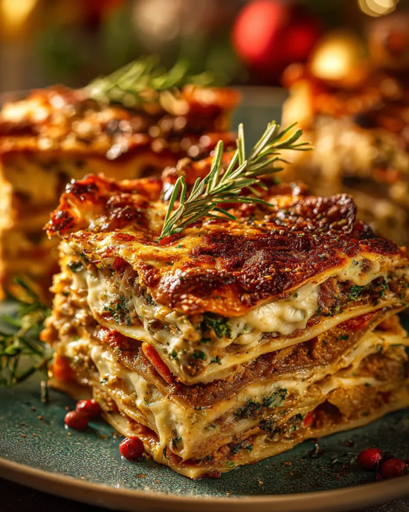 Christmas Cookie Lasagna