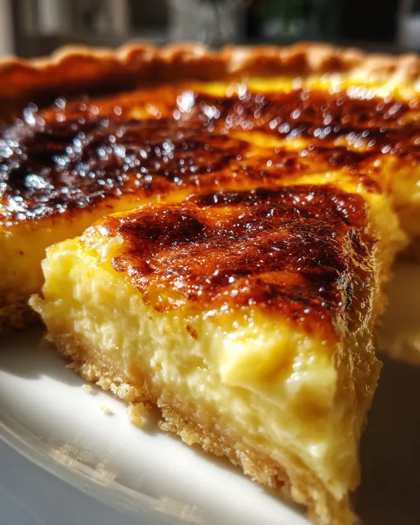 Christmas Eve Cinnamon-Vanilla Creamy Custard Pie
