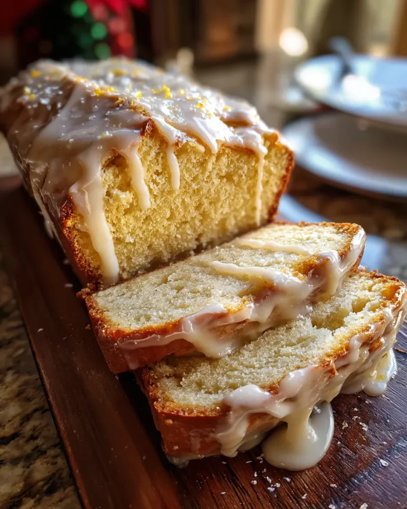 Christmas Glazed Eggnog Bread