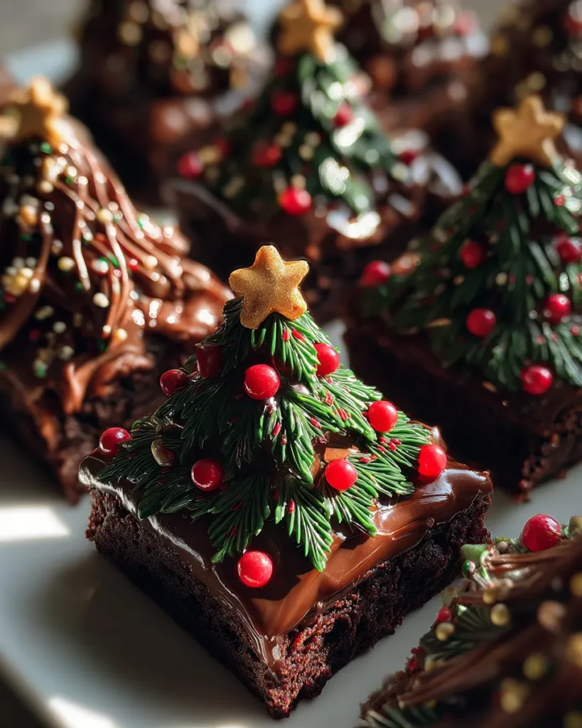 Christmas Tree Brownies