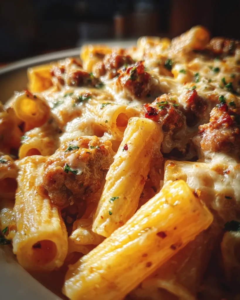 Creamy Italian Sausage Rigatoni