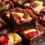 Easy Strawberry Cheesecake Brownies Recipe