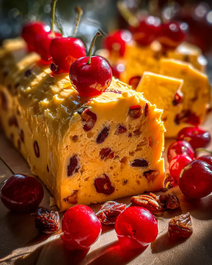 Festive Cherry Cheese Log
