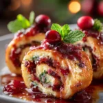 Festive Christmas Cranberry Roll Ups