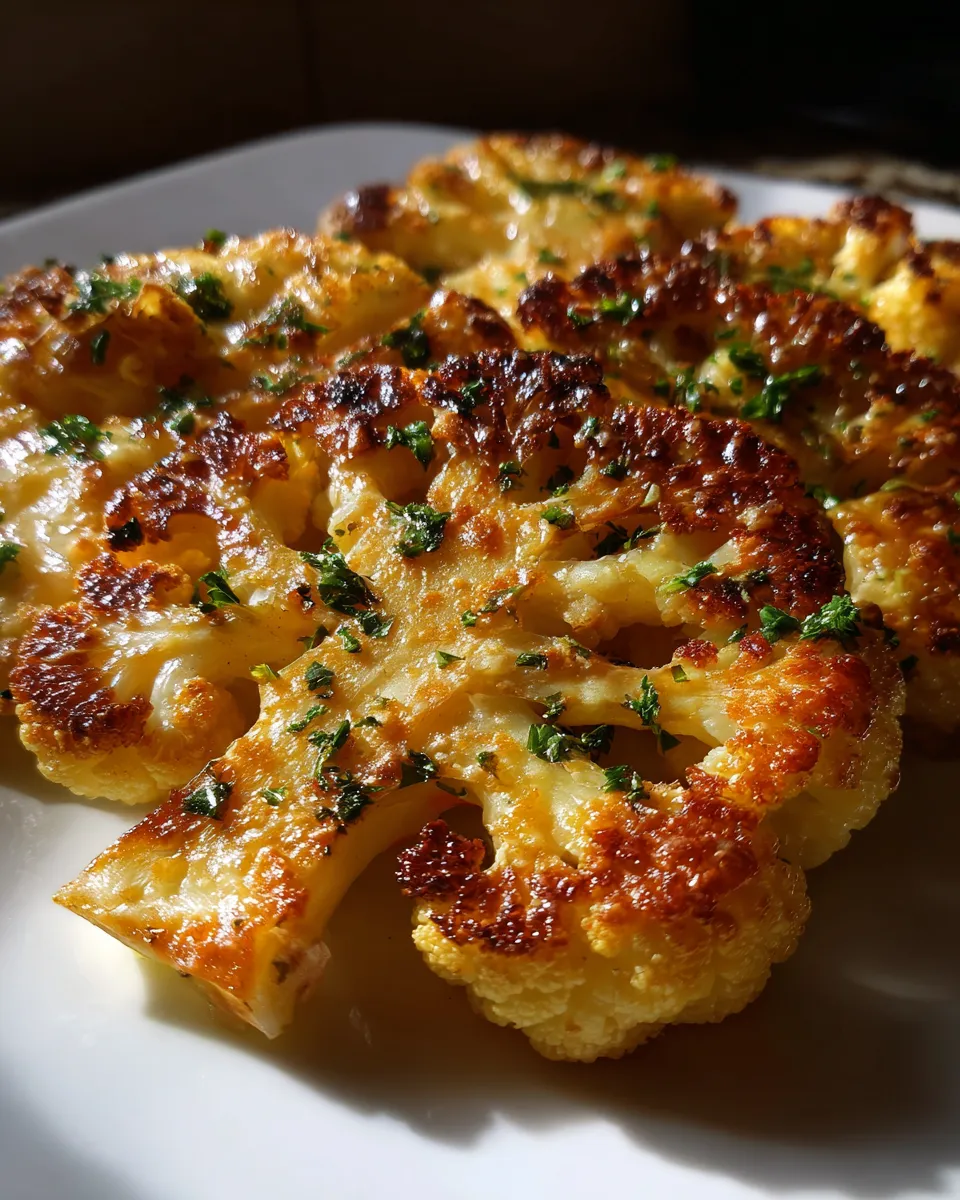 Golden Crusted Cheesy Cauliflower Steaks Recipe That Satisfies in 30 ...