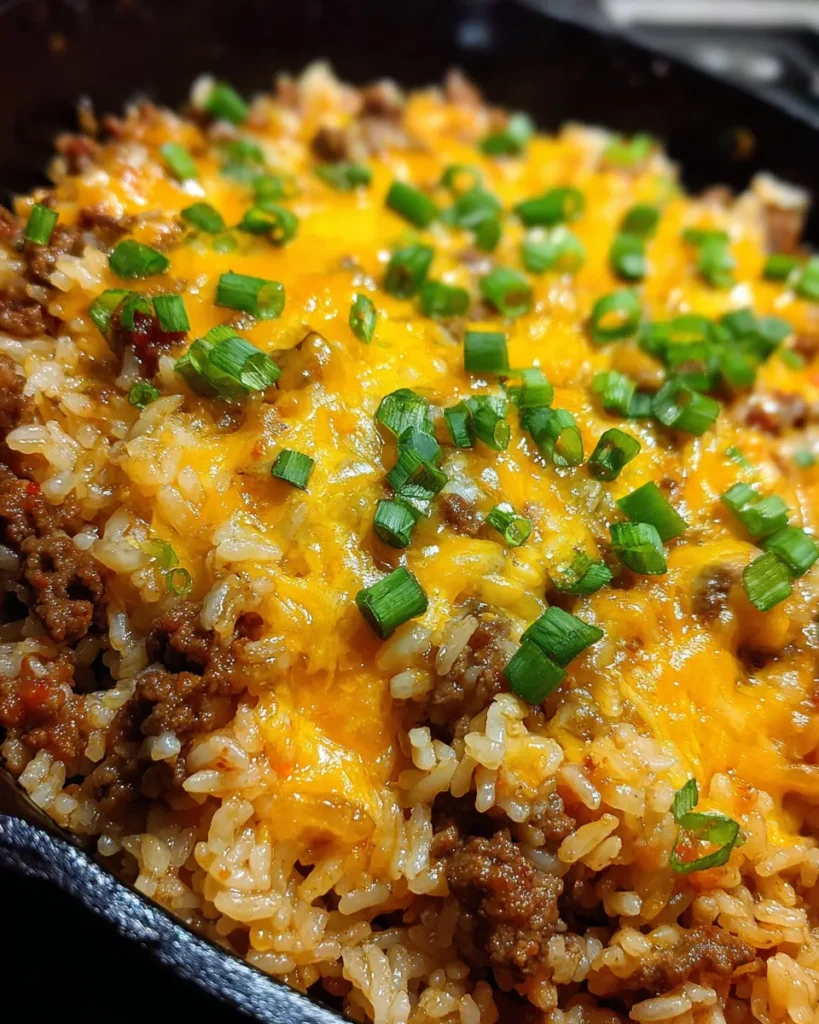 Ground Beef and Rice Skillet Recipe
