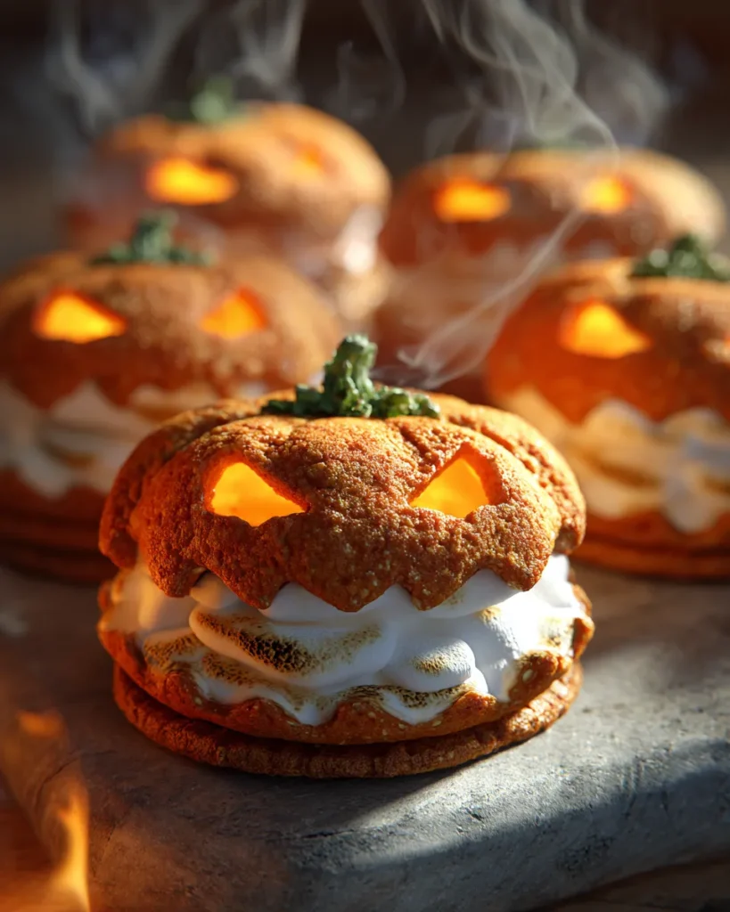 Monster Pumpkin S’mores Cookies