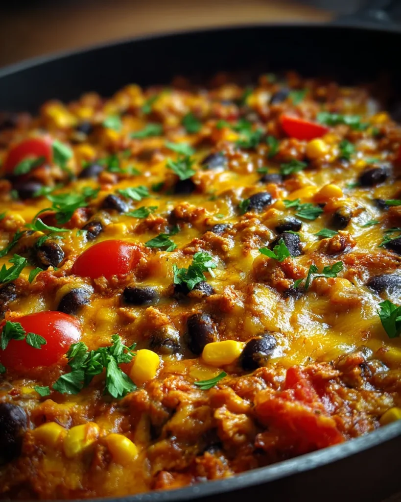 One-Pan Southwest Black Bean Skillet
