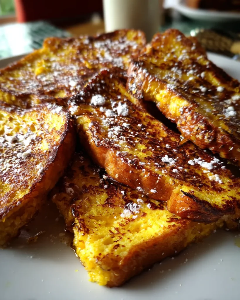 Pumpkin French Toast Breakfast