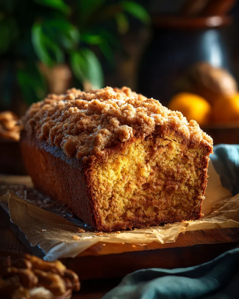 Pumpkin Streusel Bread