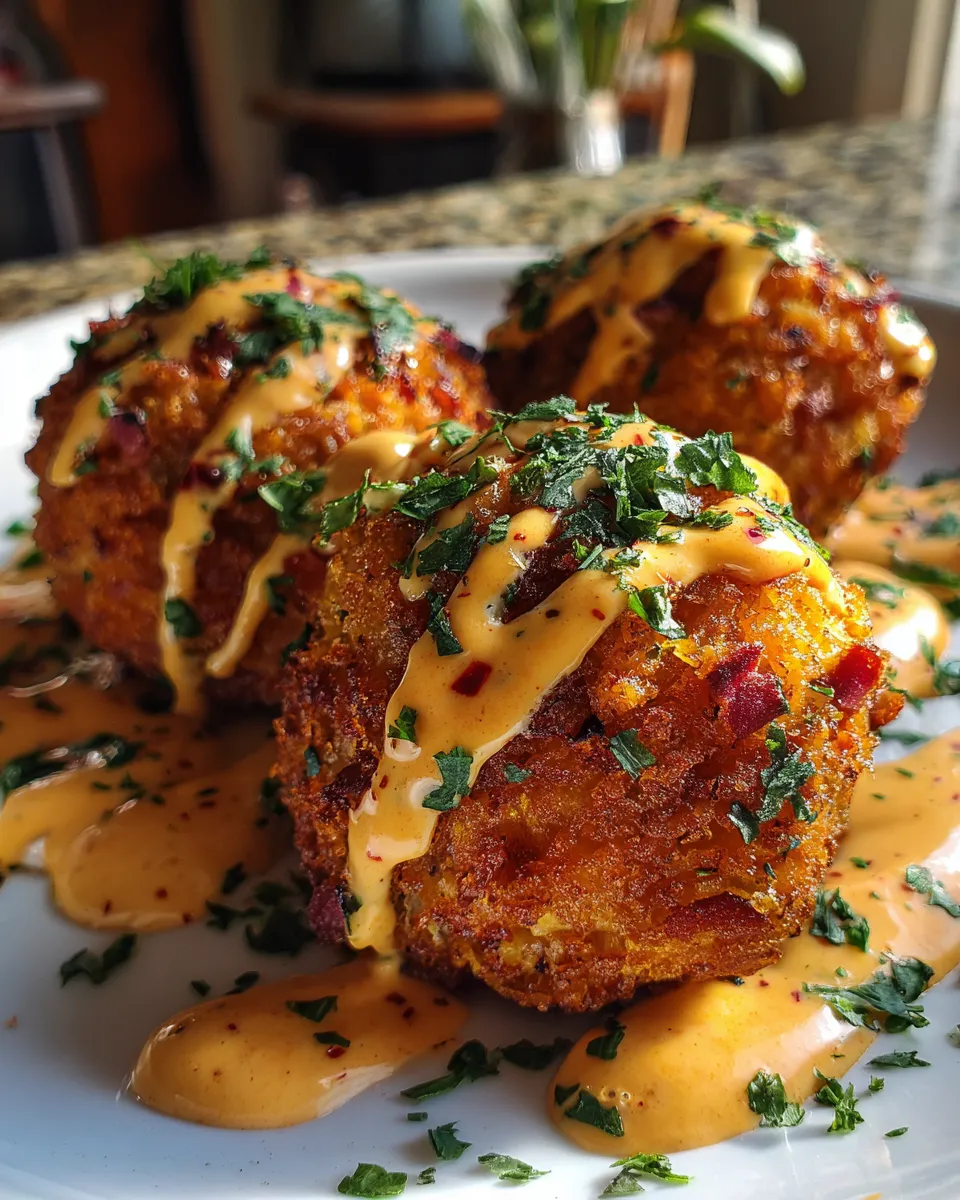 Reuben Balls with Spicy Thousand Island Sauce