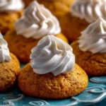 Soft Pumpkin Cookies with Cinnamon Frosting