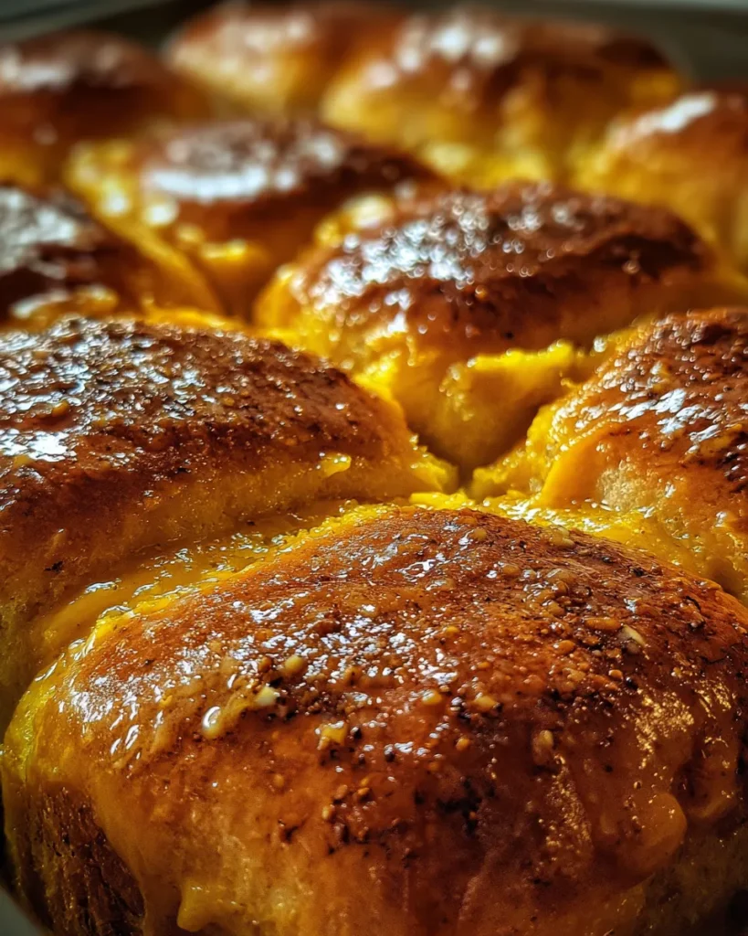 Soft Pumpkin Rolls with Spiced Butter