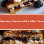 Blackberry Balsamic and Brie Grilled Cheese