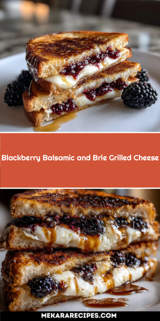 Blackberry Balsamic and Brie Grilled Cheese