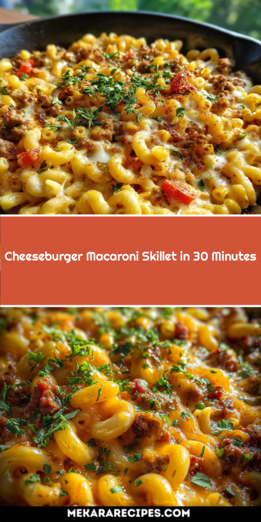 Cheeseburger Macaroni Skillet in 30 Minutes