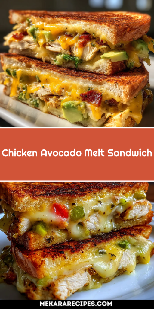Chicken Avocado Melt Sandwich