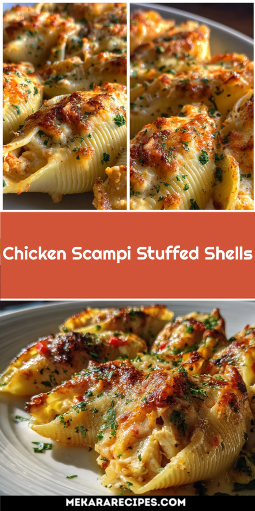 Chicken Scampi Stuffed Shells