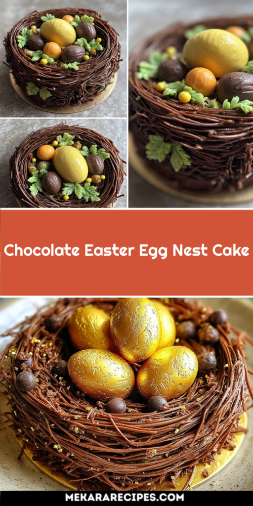 Chocolate Easter Egg Nest Cake