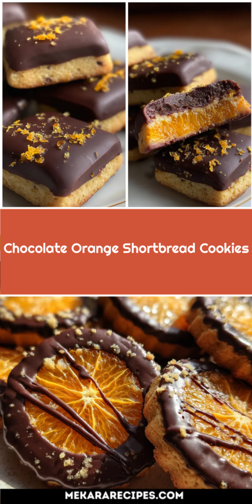 Chocolate Orange Shortbread Cookies
