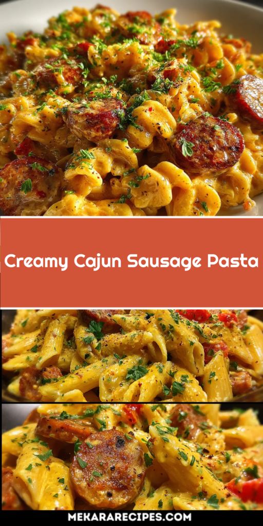 Creamy Cajun Sausage Pasta