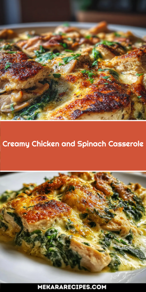 Creamy Chicken and Spinach Casserole