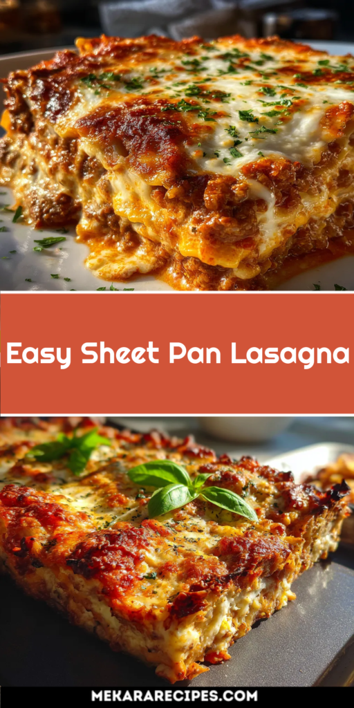 Easy Sheet Pan Lasagna