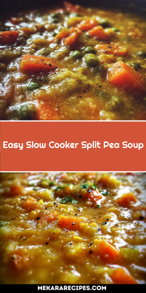 Easy Slow Cooker Split Pea Soup