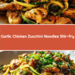 Garlic Chicken Zucchini Noodles Stir-fry