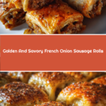 Golden And Savory French Onion Sausage Rolls