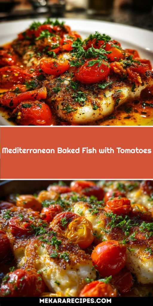 Mediterranean Baked Fish with Tomatoes