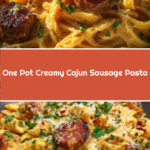 One Pot Creamy Cajun Sausage Pasta