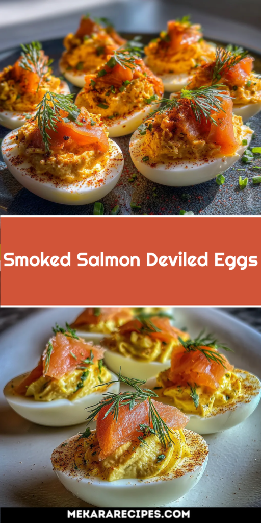 Smoked Salmon Deviled Eggs