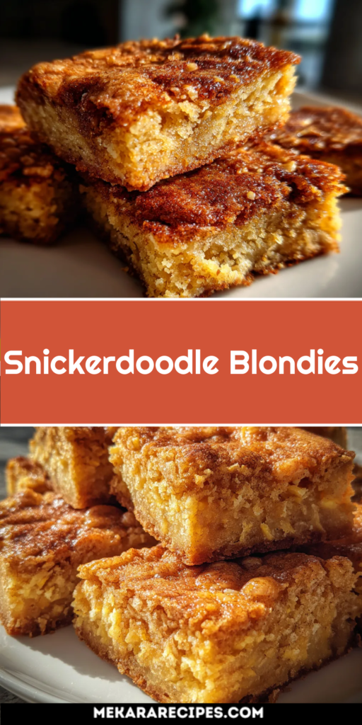 Snickerdoodle Blondies