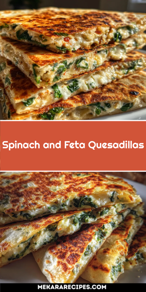 Spinach and Feta Quesadillas