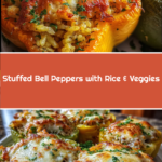 Stuffed Bell Peppers with Rice & Veggies